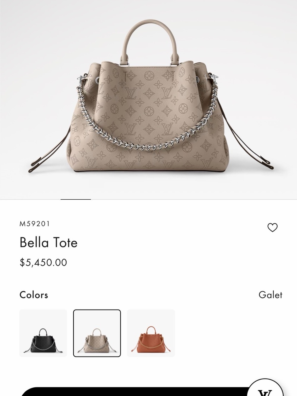 Louis Vuitton Bella Tote Mahina Arizona - Picture 8 of 9